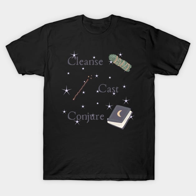 Cleanse Cast Conjure T-Shirt by AlphabetArmy